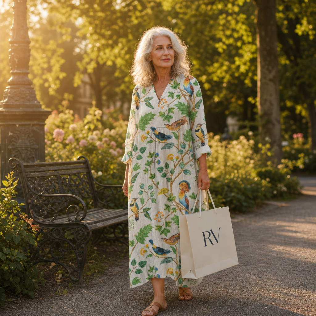 Valentijn - Flatternde Gedruckte Sommerkleid