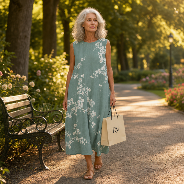 Ursule - Bequeme Sommerkleid ohne Ärmel
