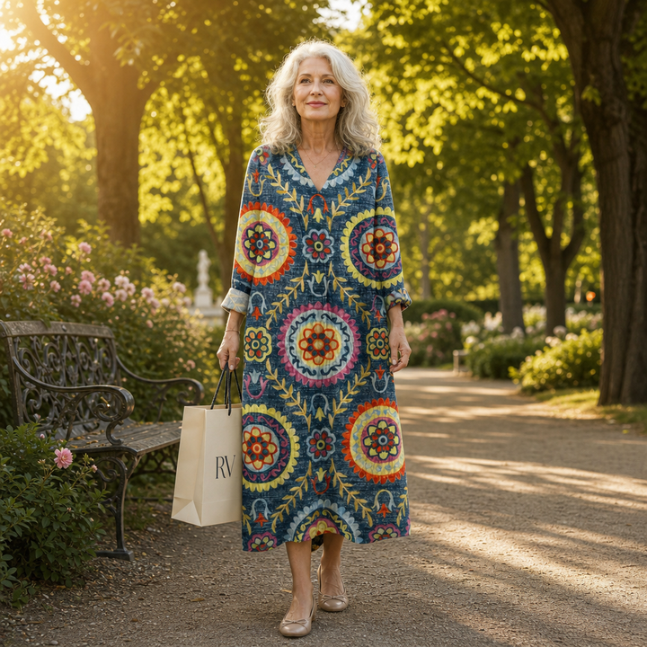 Amélie - Flatternde Gedruckte Sommerkleid
