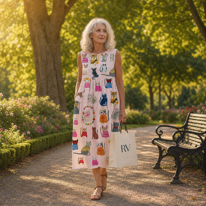 Océane - Bequemes Sommerkleid ohne Ärmel