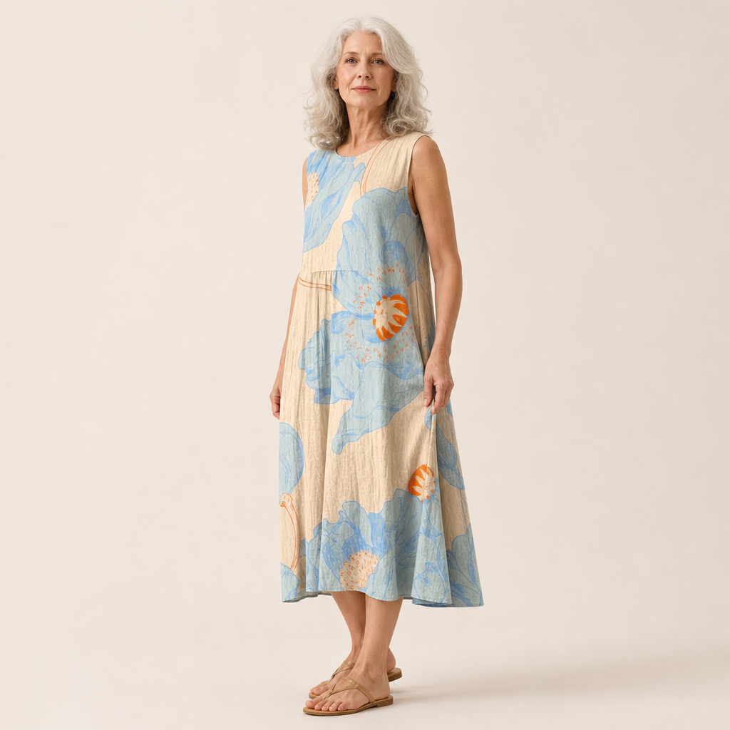 Léontine - Fließendes und komfortables Kleid