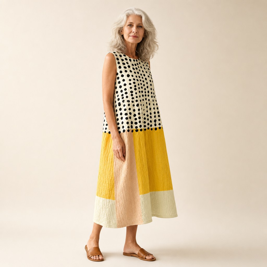 Sybille - Bequeme ärmellose Sommerkleid