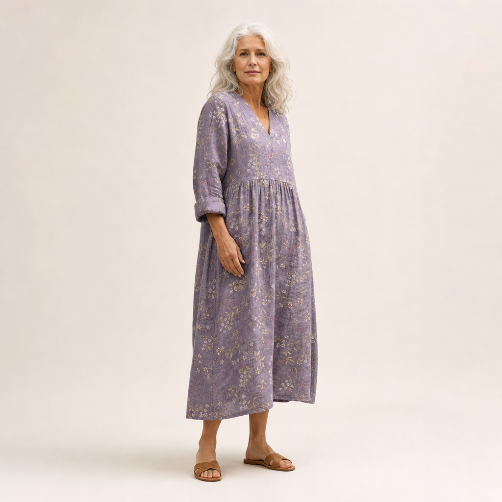Lino - Fließendes Bedrucktes Sommerkleid