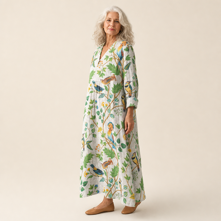 Valentijn - Flatternde Gedruckte Sommerkleid
