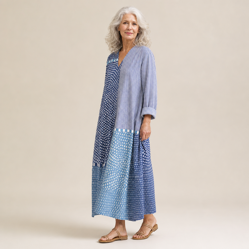 Lou - Flatterndes Gedrucktes Sommerkleid