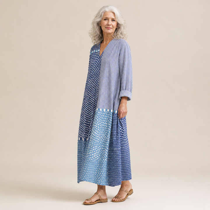 Lou - Flatterndes Gedrucktes Sommerkleid