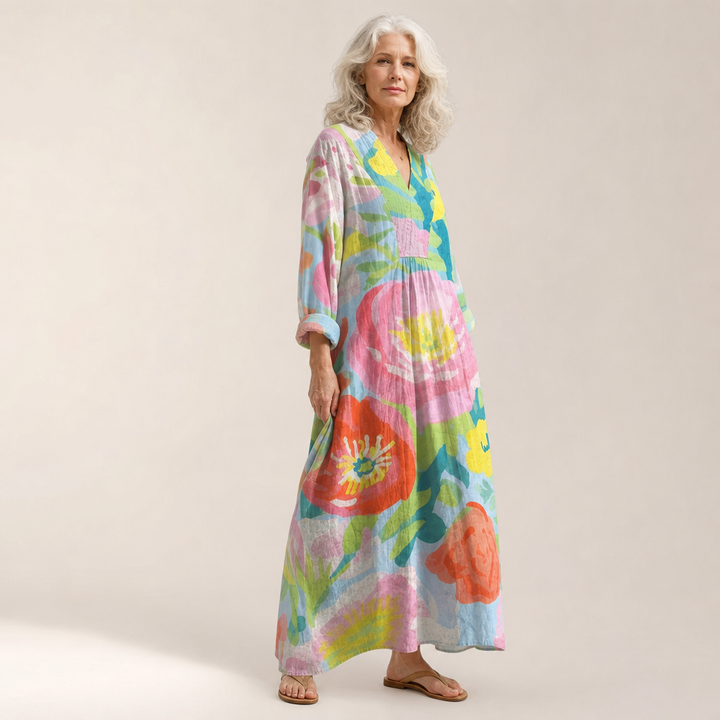 Jules - Flatterndes Gedrucktes Sommerkleid
