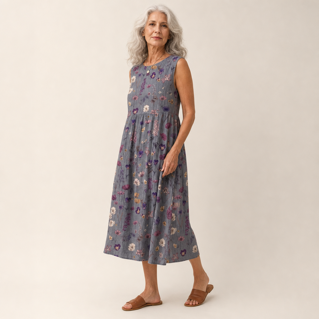 Mael - Bequeme ärmellose Sommerkleid