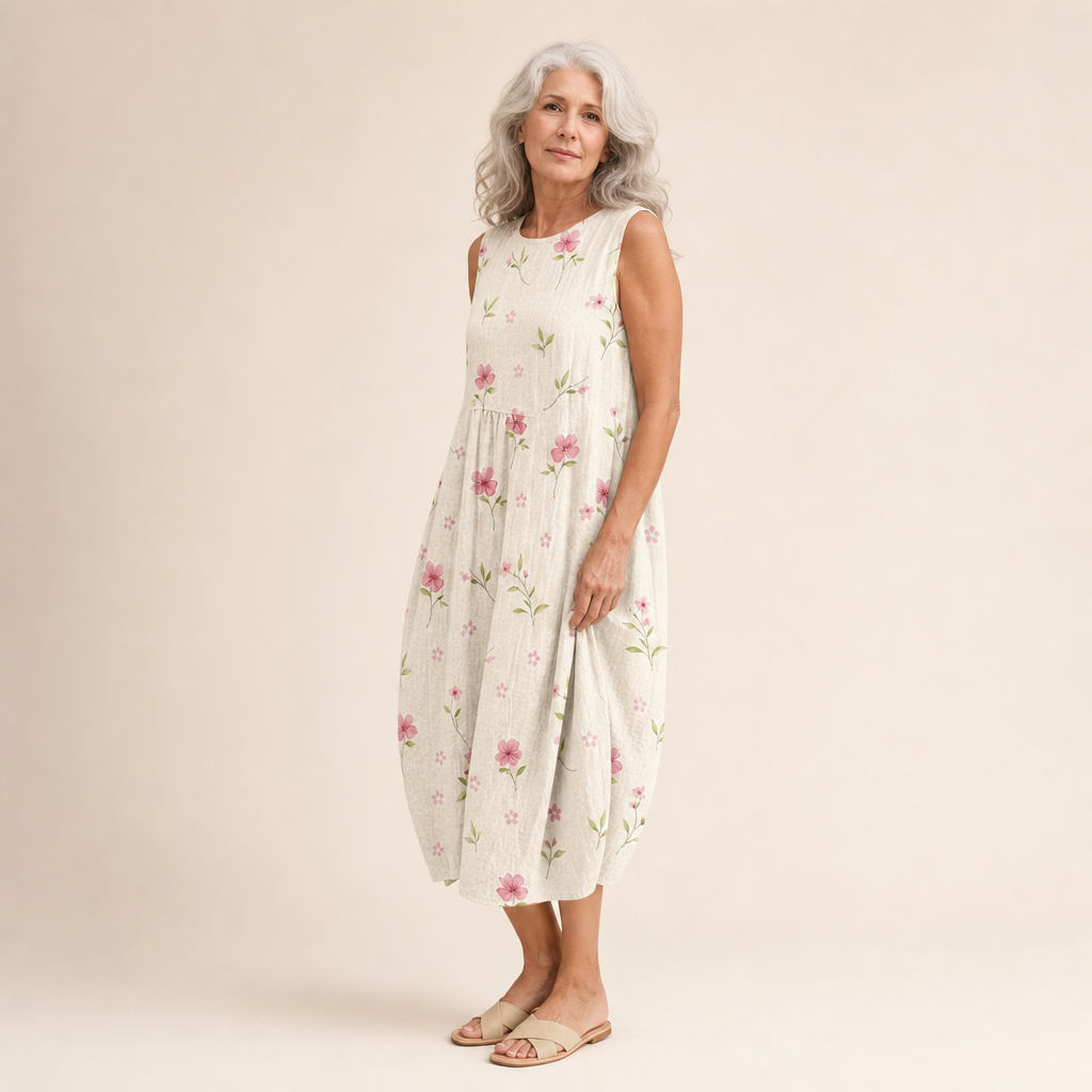 Faustine - Bequeme Sommerkleid ohne Ärmel
