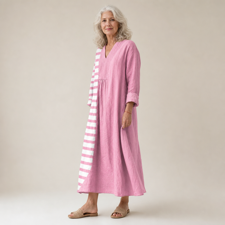 Nadine - Flatterndes Bedrucktes Sommerkleid