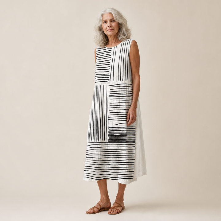 Vivienne - Bequeme Sommerkleid ohne Ärmel