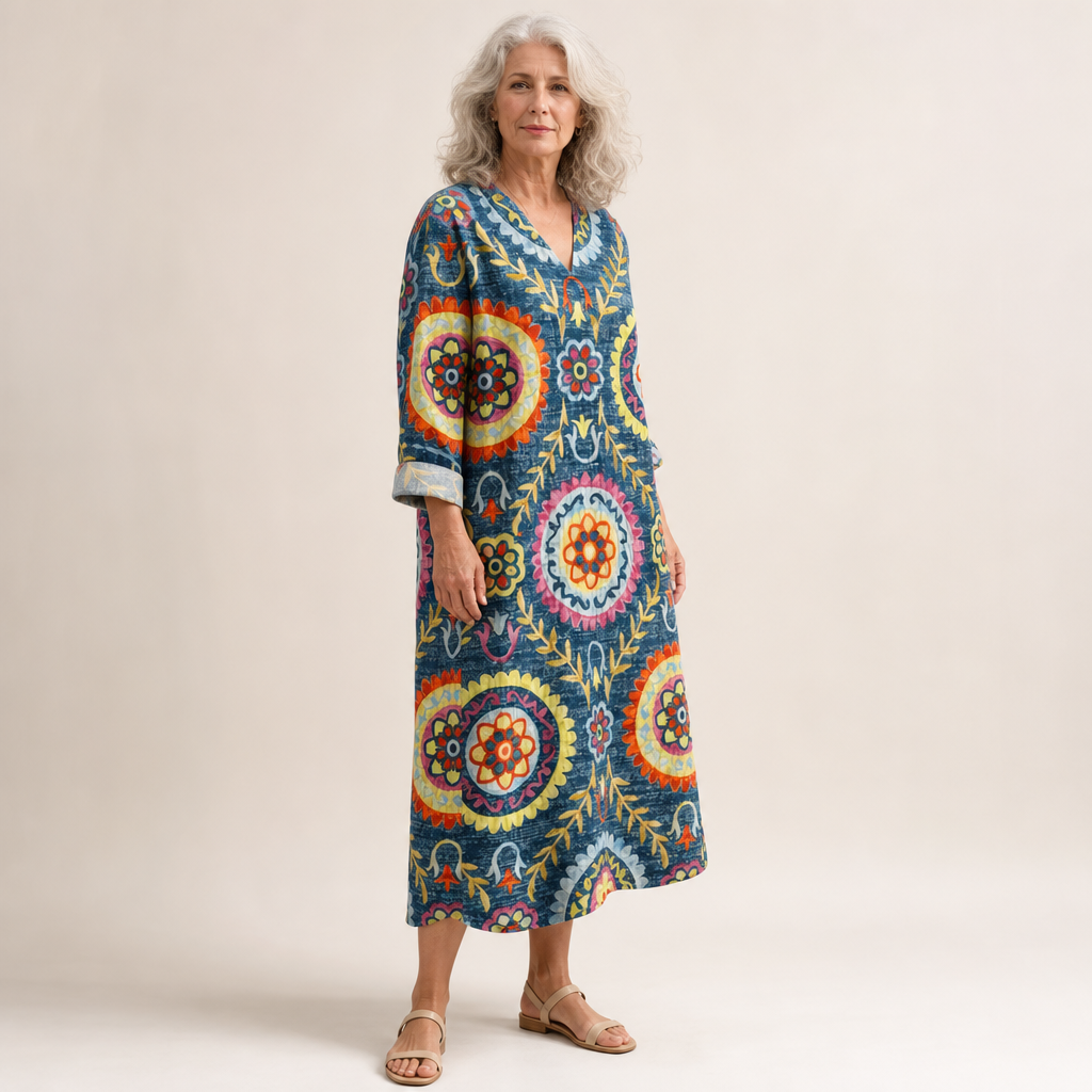 Amélie - Flatternde Gedruckte Sommerkleid