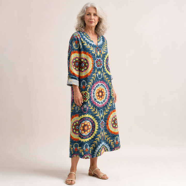 Amélie - Flatternde Gedruckte Sommerkleid