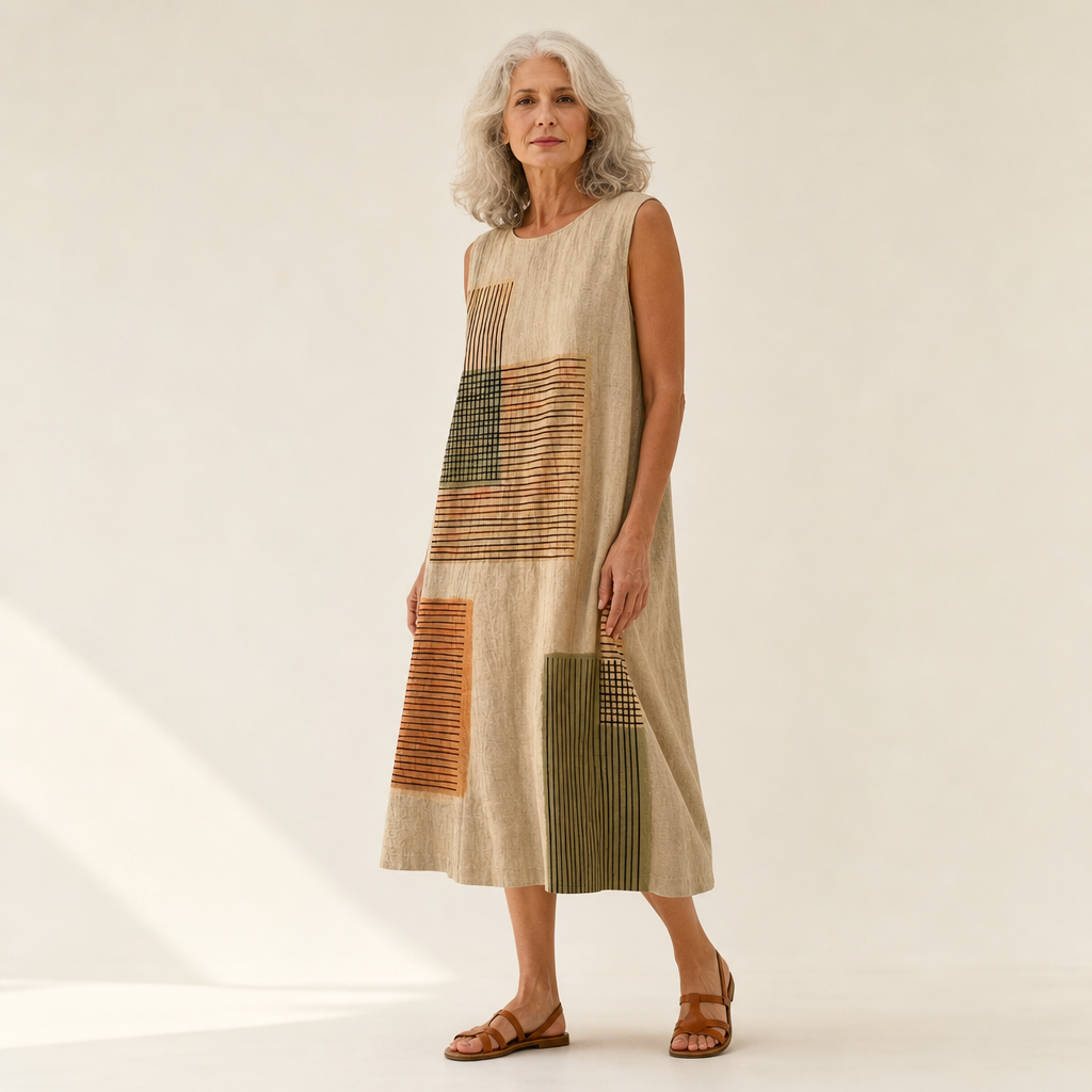 Lorys - Bequemes Sommerkleid ohne Ärmel