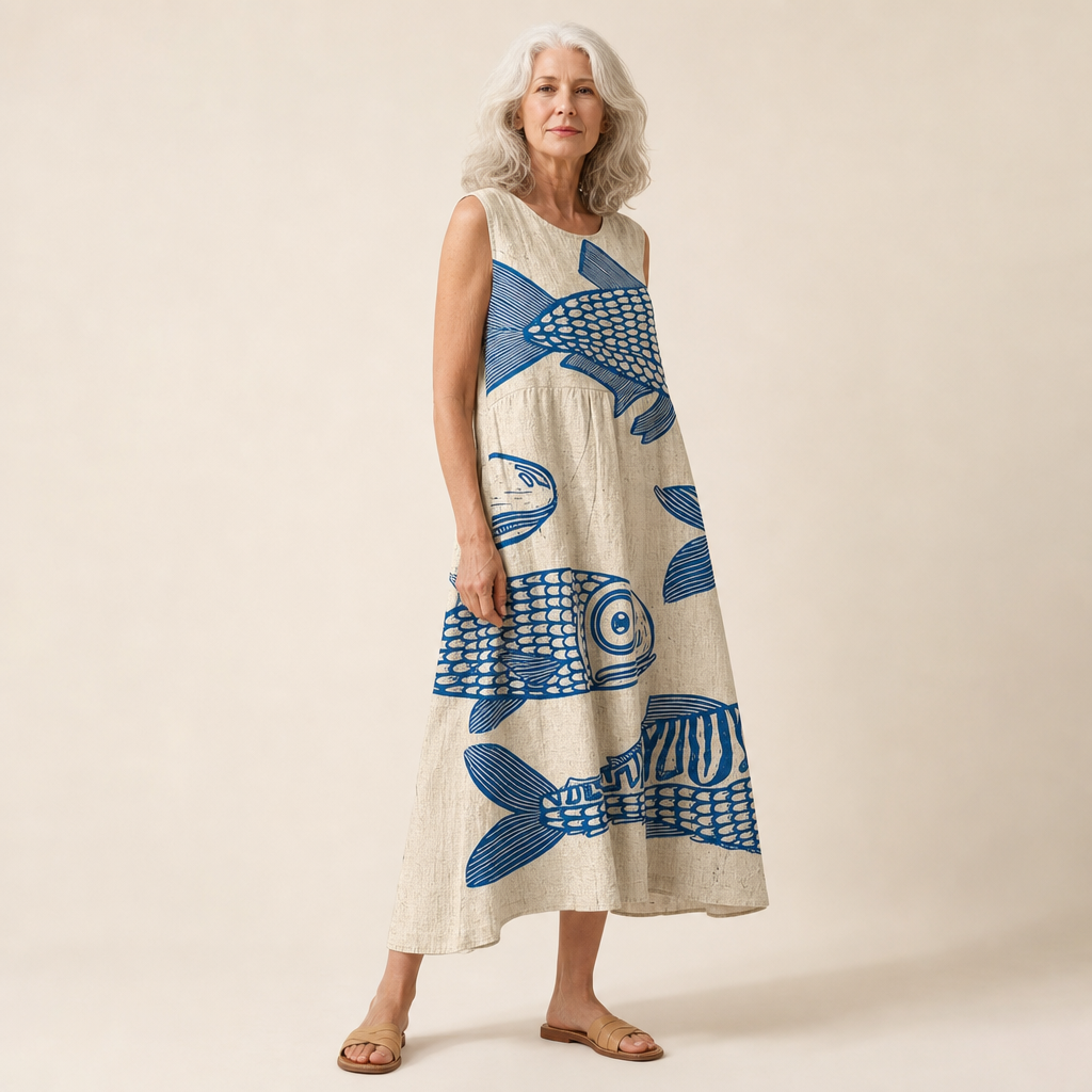 Mathilde - Fließendes und komfortables Kleid