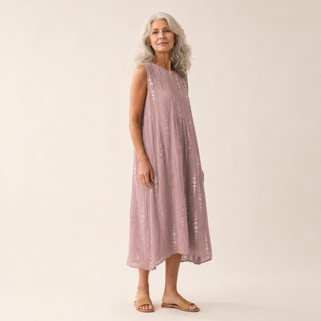 Sasha - Bequeme Sommerkleid ohne Ärmel