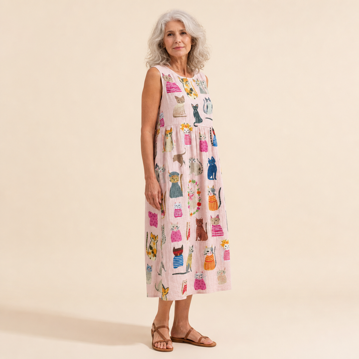 Océane - Bequemes Sommerkleid ohne Ärmel