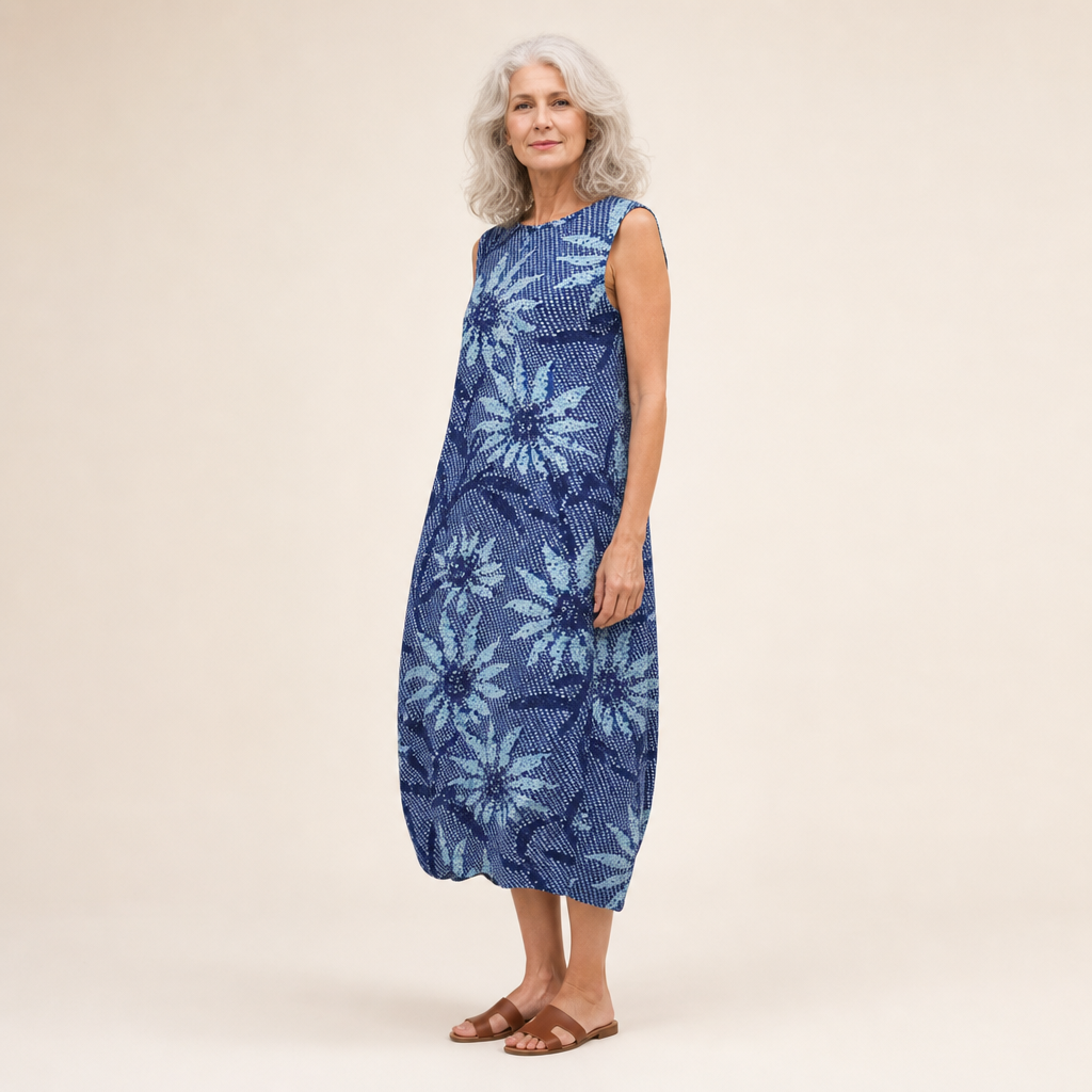Adélaïde - Bequeme ärmellose Sommerkleid