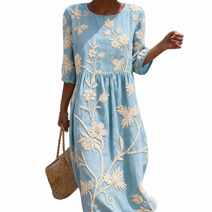 Héloïse - Lässiges Damenkleid mit Blumenmuster.