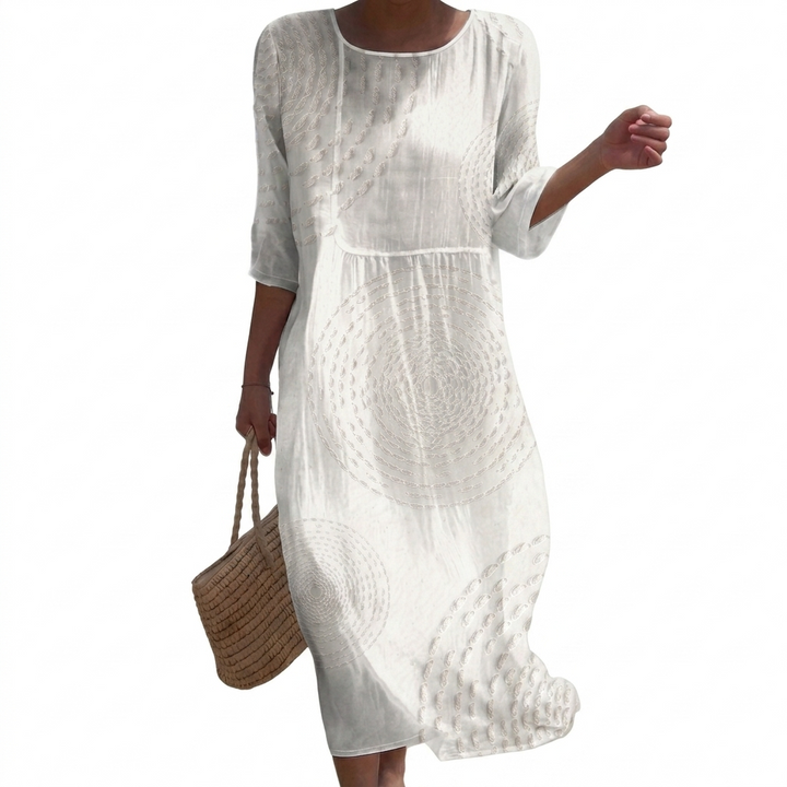 Anaïs - Lässiges besticktes Kleid für Frauen.