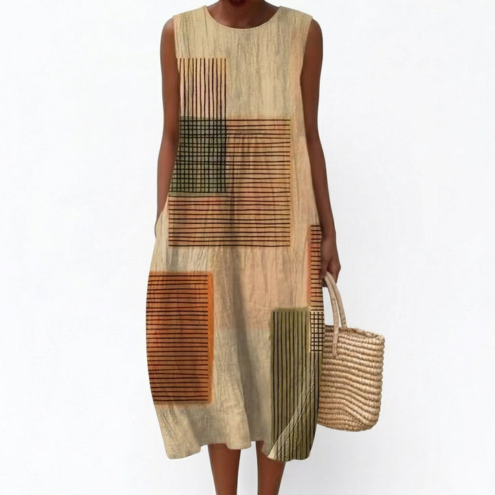 Lorys - Bequemes Sommerkleid ohne Ärmel