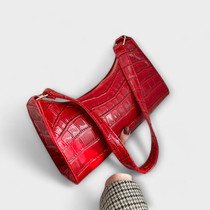 Leonore | Glänzende Leder Tasche