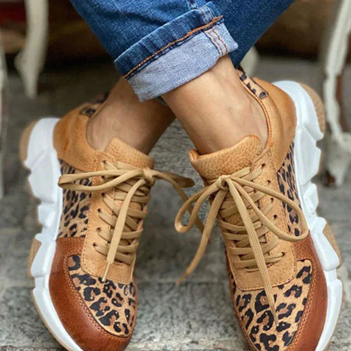 Inge | Bequeme Leoparden Sneakers