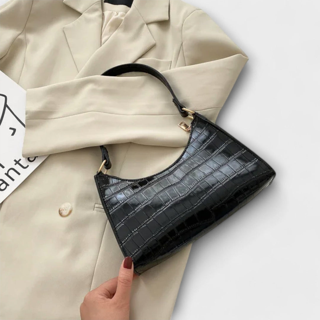 Leonore | Glänzende Leder Tasche