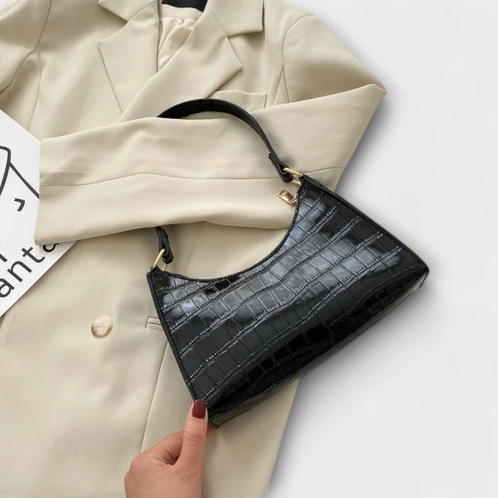 Leonore | Glänzende Leder Tasche