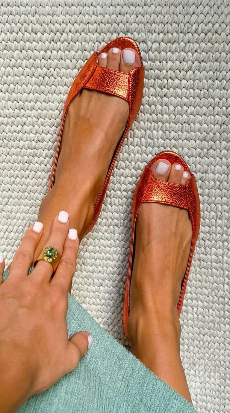 Adelina | Luxe Komfort Goldene Sandalen