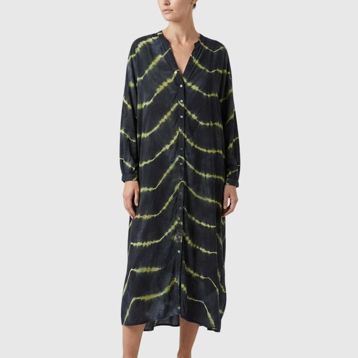 Manon | Elegante Boho Gestreifte Maxi Kleid