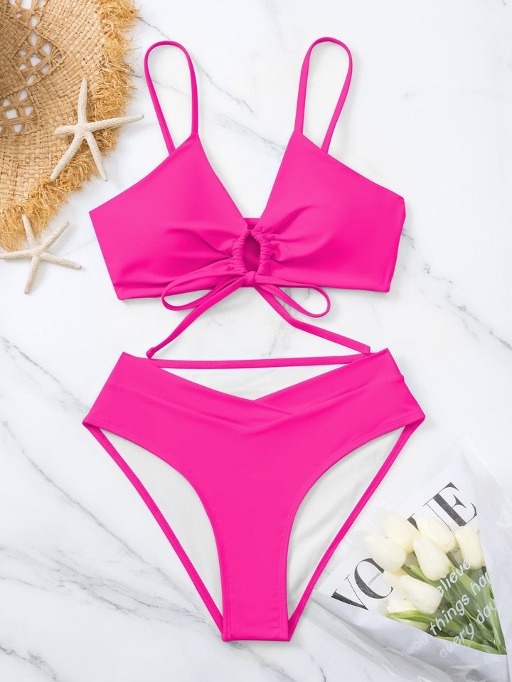 Miranda | Zweiteiliges Bikini-Set mit Knoten vorne