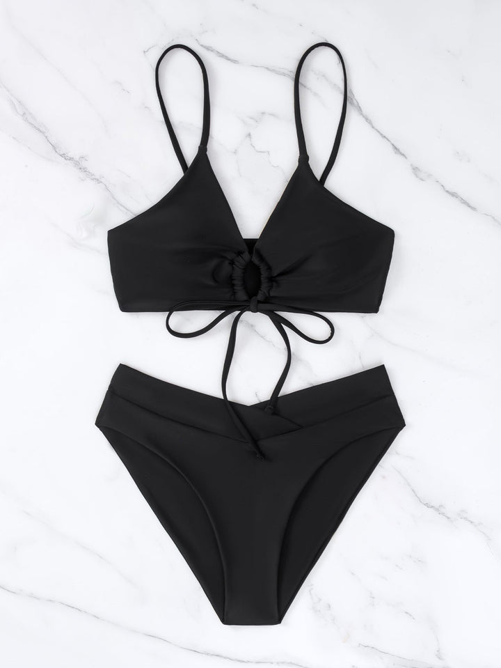 Miranda | Zweiteiliges Bikini-Set mit Knoten vorne