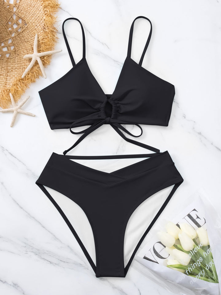 Miranda | Zweiteiliges Bikini-Set mit Knoten vorne