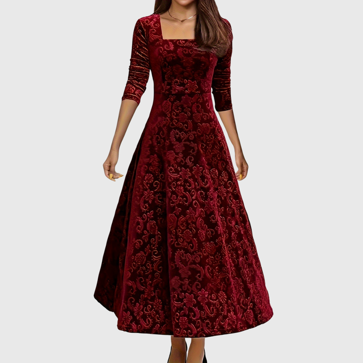Isa | Maxikleid Elegante mit Muster