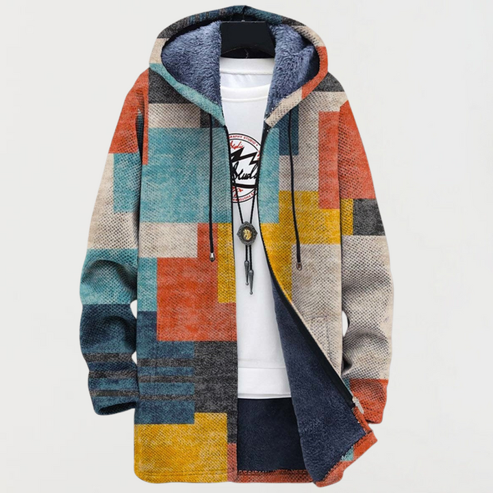 Andrea | Jacke mit geometrischen Farbflächen