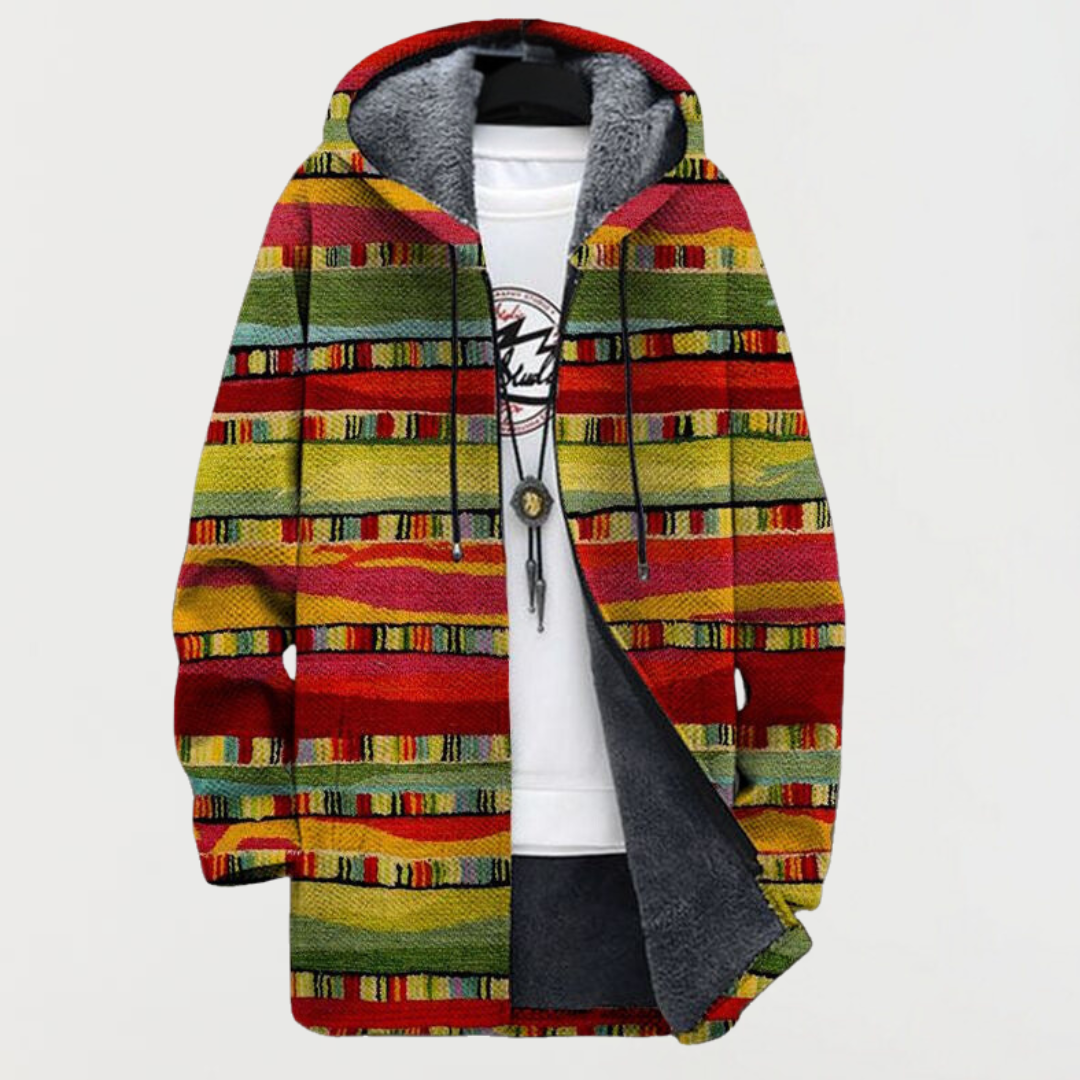 Susanne | Strickjacke mit ethnischen Streifen