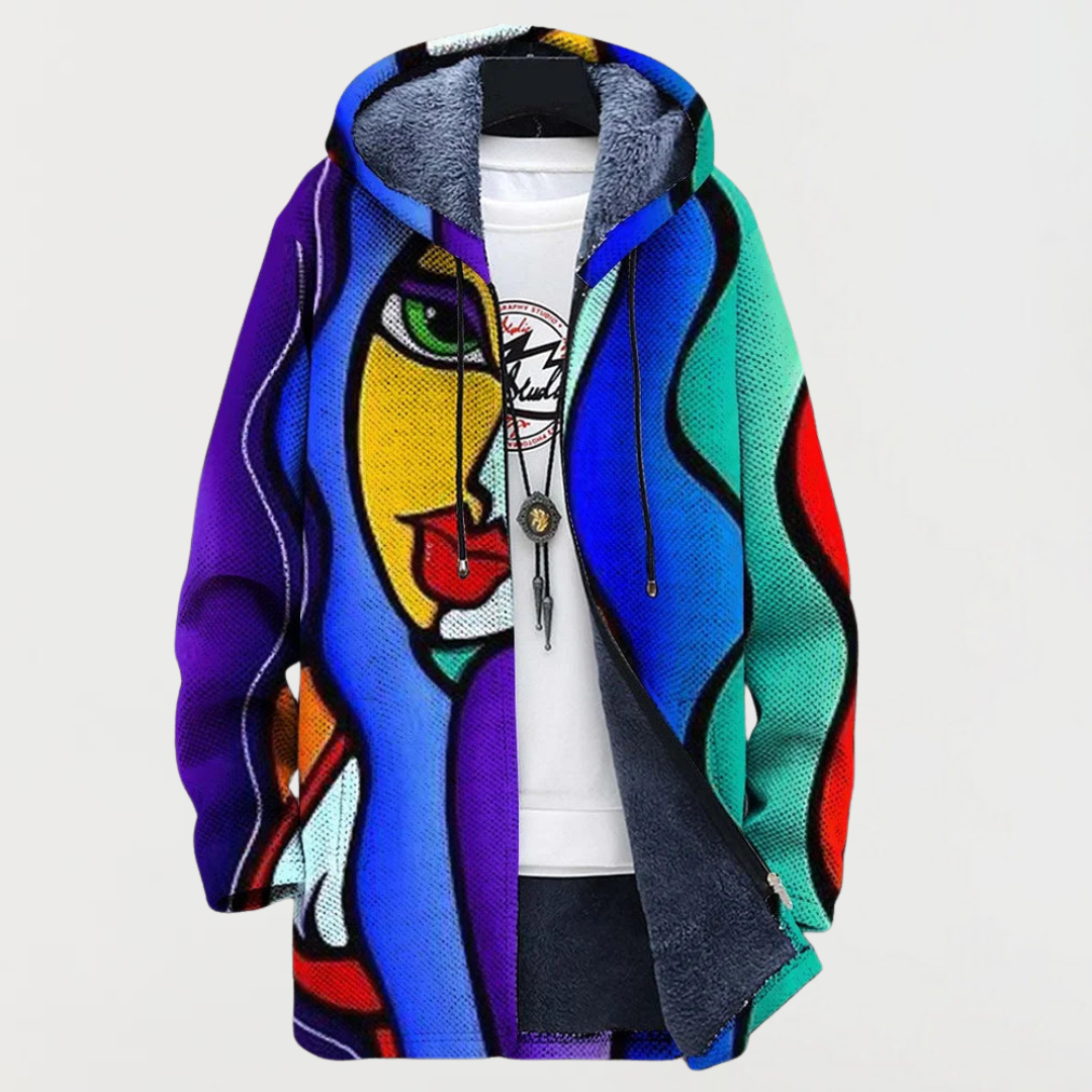 Lieselotte | Jacke mit farbenfroher Grafik