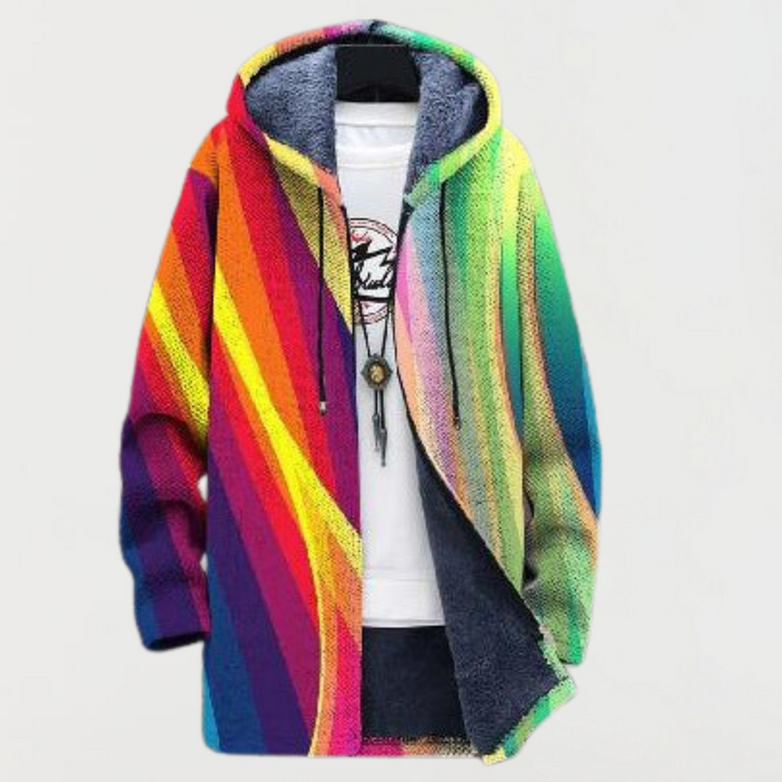 Gisela | Jacke mit Regenbogenstreifen