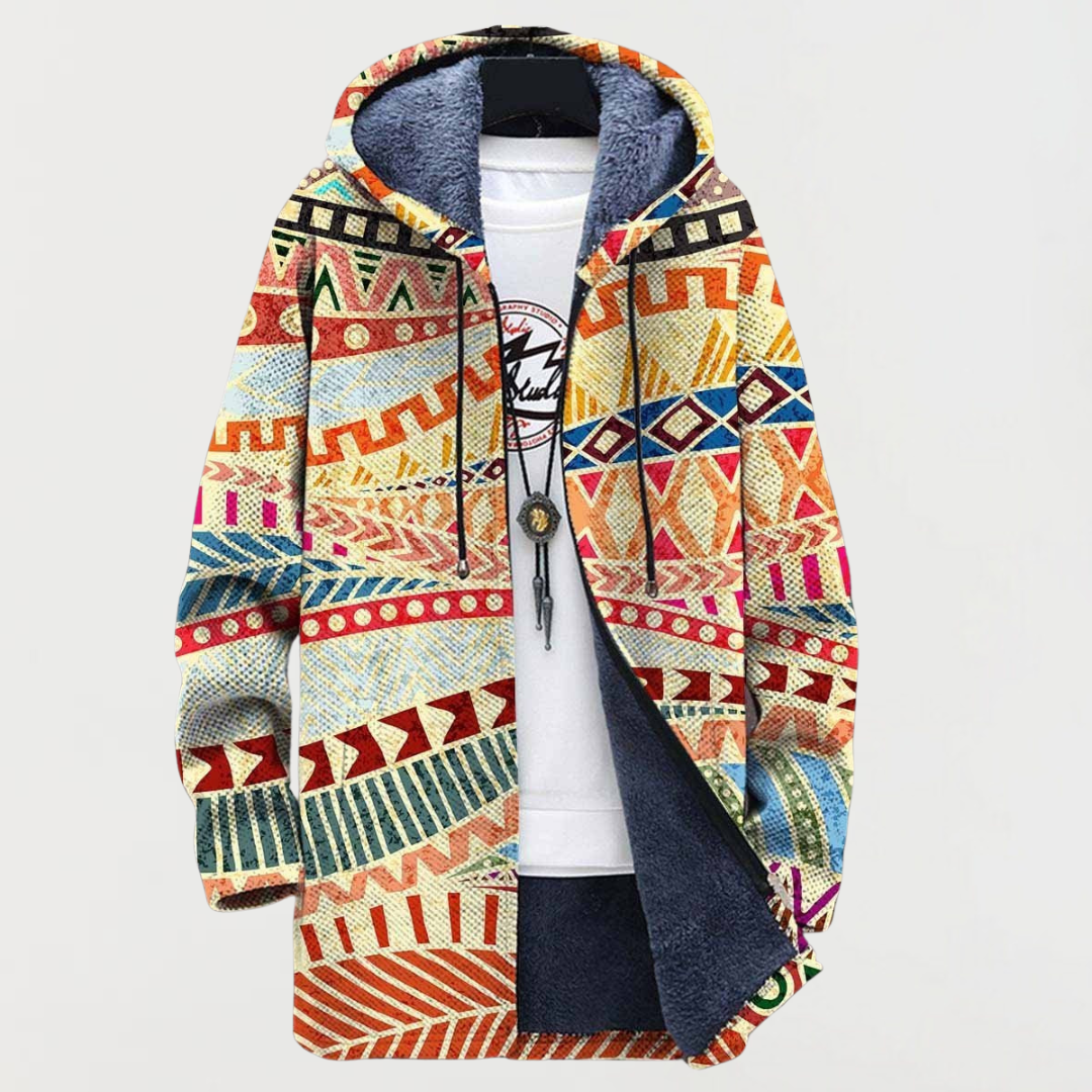 Claudia | Jacke mit Ethnomuster