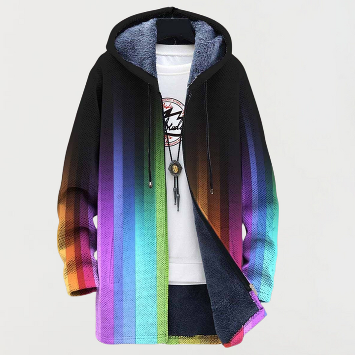 Hannelore | Jacke mit Regenbogen-Farbverlauf