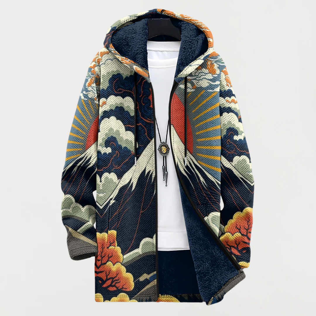 Petra | Jacke mit Bergmorgen-Print