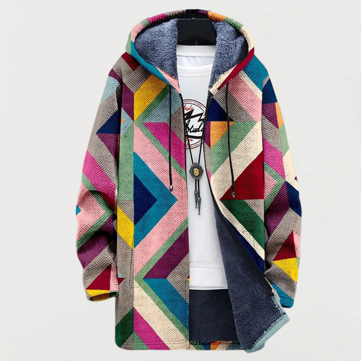 Ilse | Jacke mit künstlerischem Geometriemuster