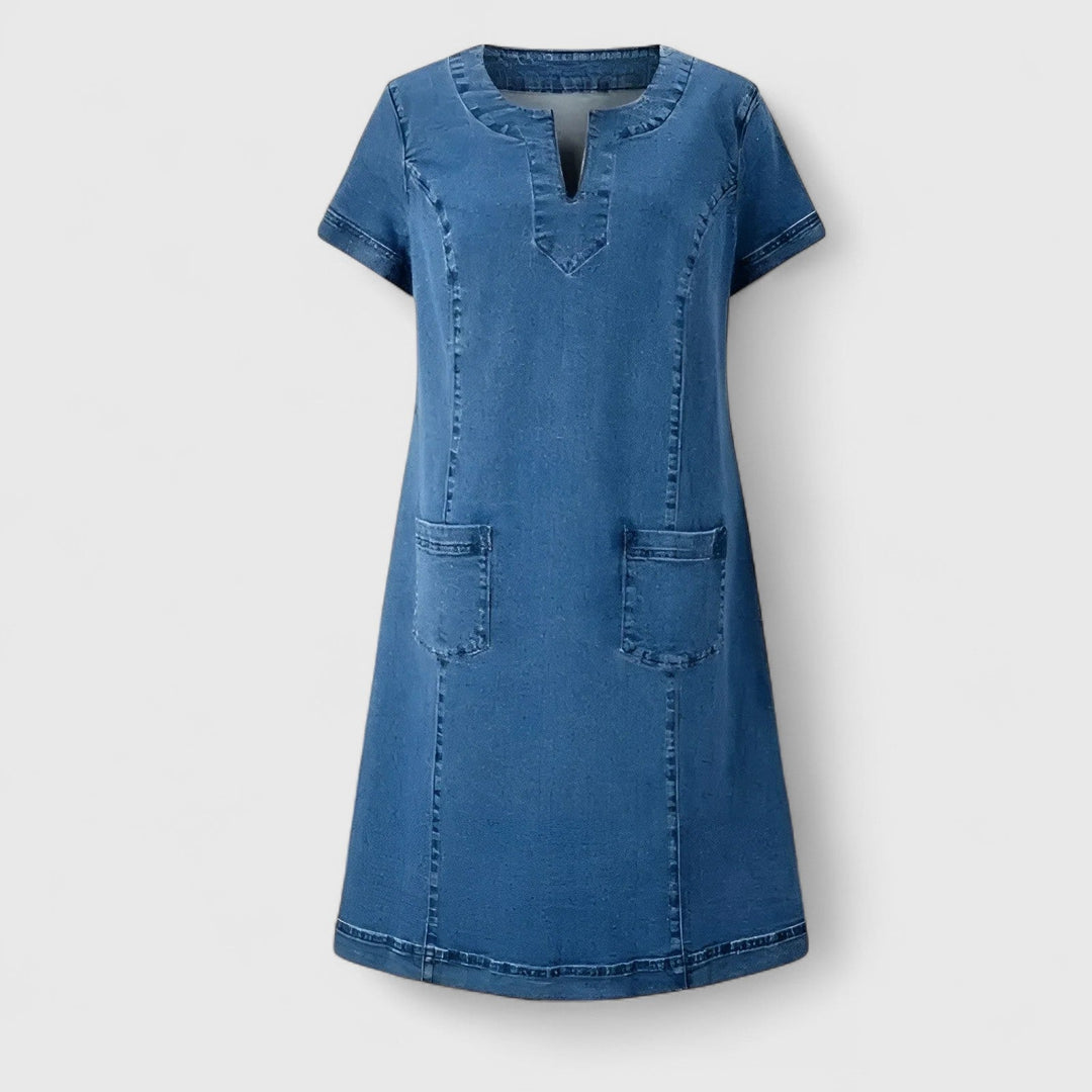 Nora | Elegantes Jeanskleid