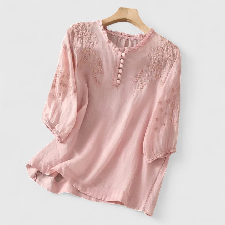 Wanda | Elegante Bluse mit Knöpfen