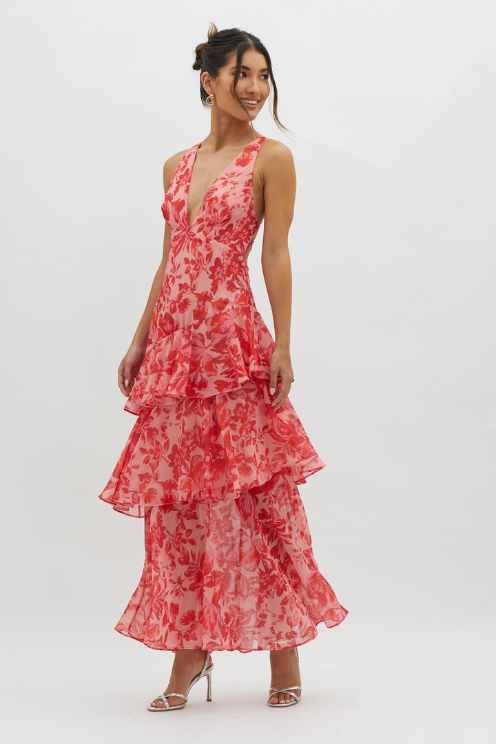 Nikki | Feine Midi Kleid