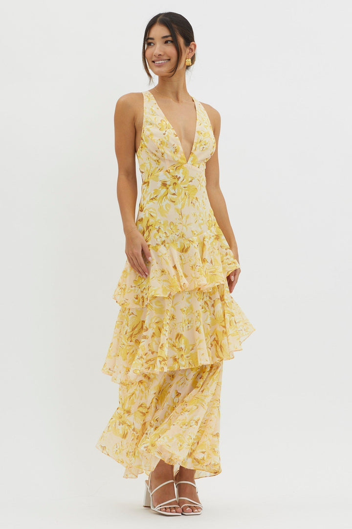 Nikki | Feine Midi Kleid
