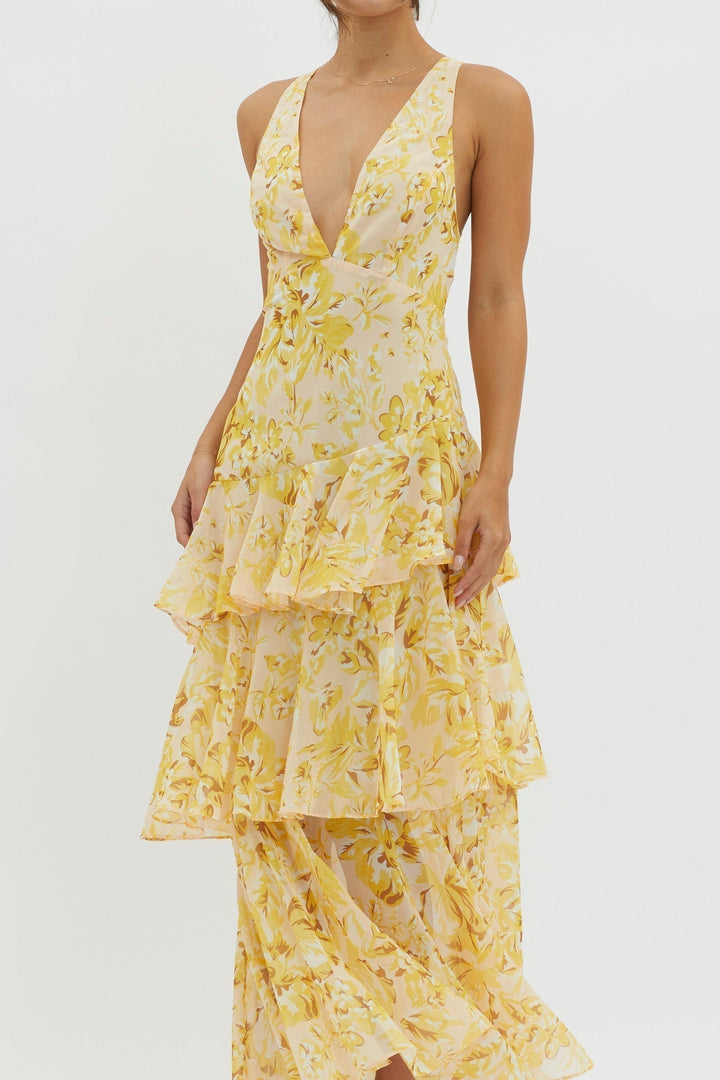 Nikki | Feine Midi Kleid