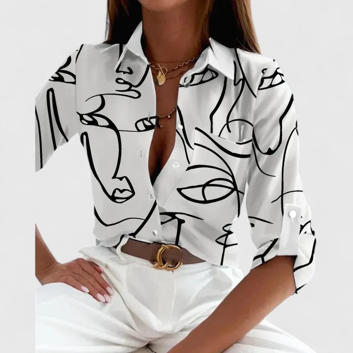 Rebecca | Elegante Bluse mit langen Ärmeln