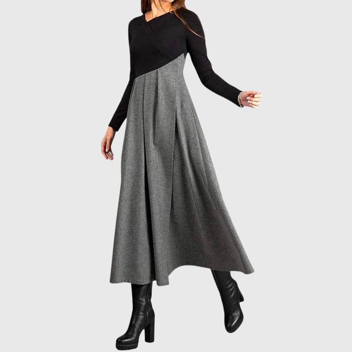 Monique | Elegantes Maxi-Kleid mit langen Ärmeln